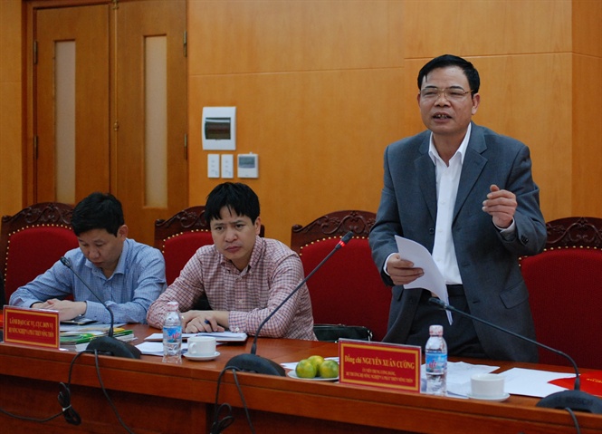 Bộ trưởng Nguyễn Xuân Cường: “Phải tạo ra được sản phẩm Bản tin Công tác dân vận trong xây dựng NTM được nhân dân hưởng ứng”.