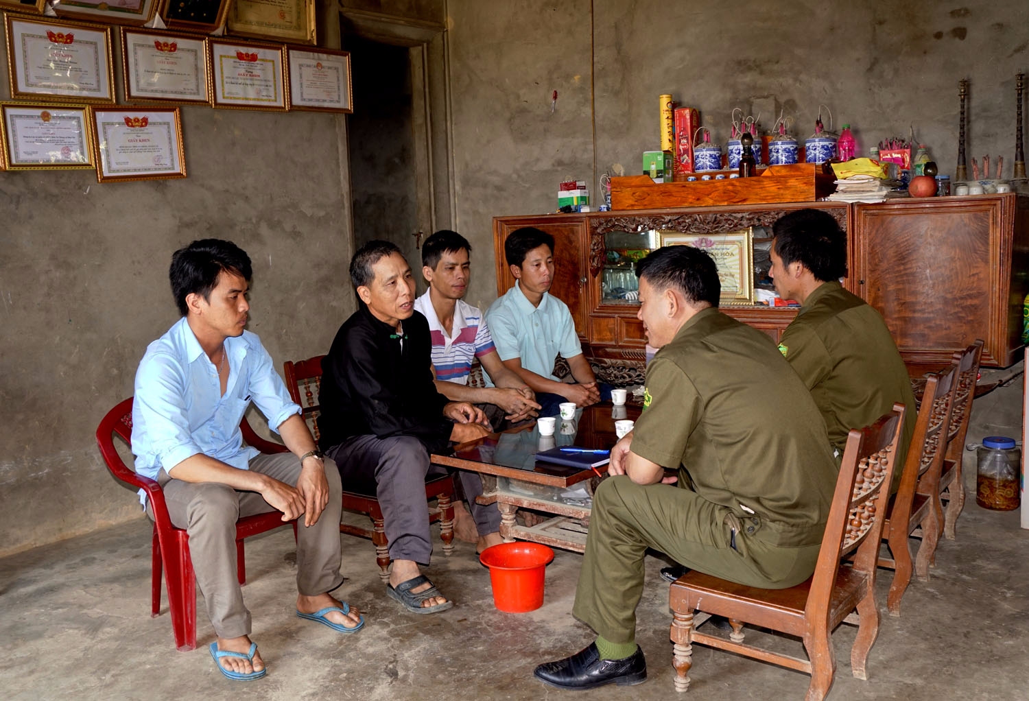 Dòng họ Lục tự quản về an ninh trật tự trở thành điểm sáng ở thôn Na Nhung